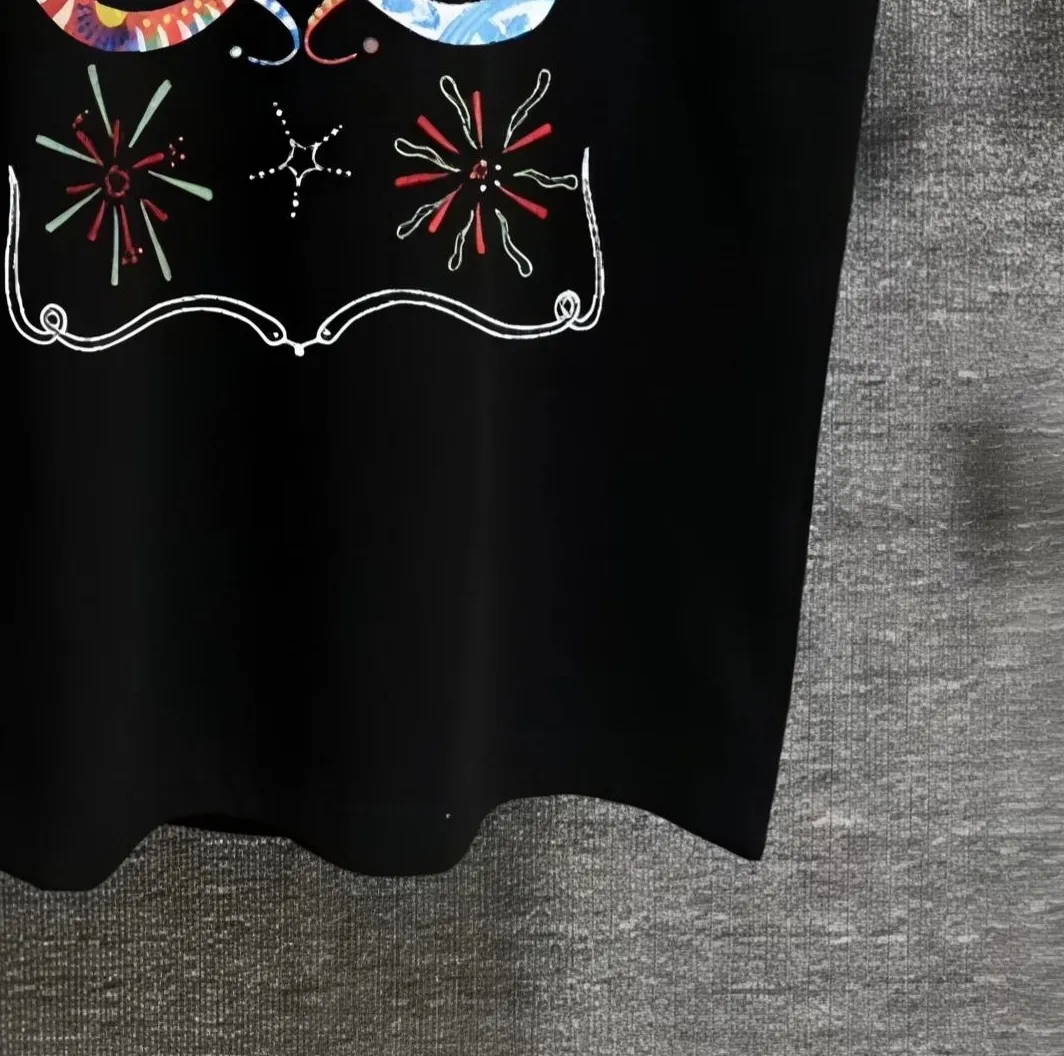 DG* 2025 logo t Same Style Size： S （90-130 ） M （120-150 ） L （140-165 ） XL （160-180 ） XXL （180 ） ：Black Red